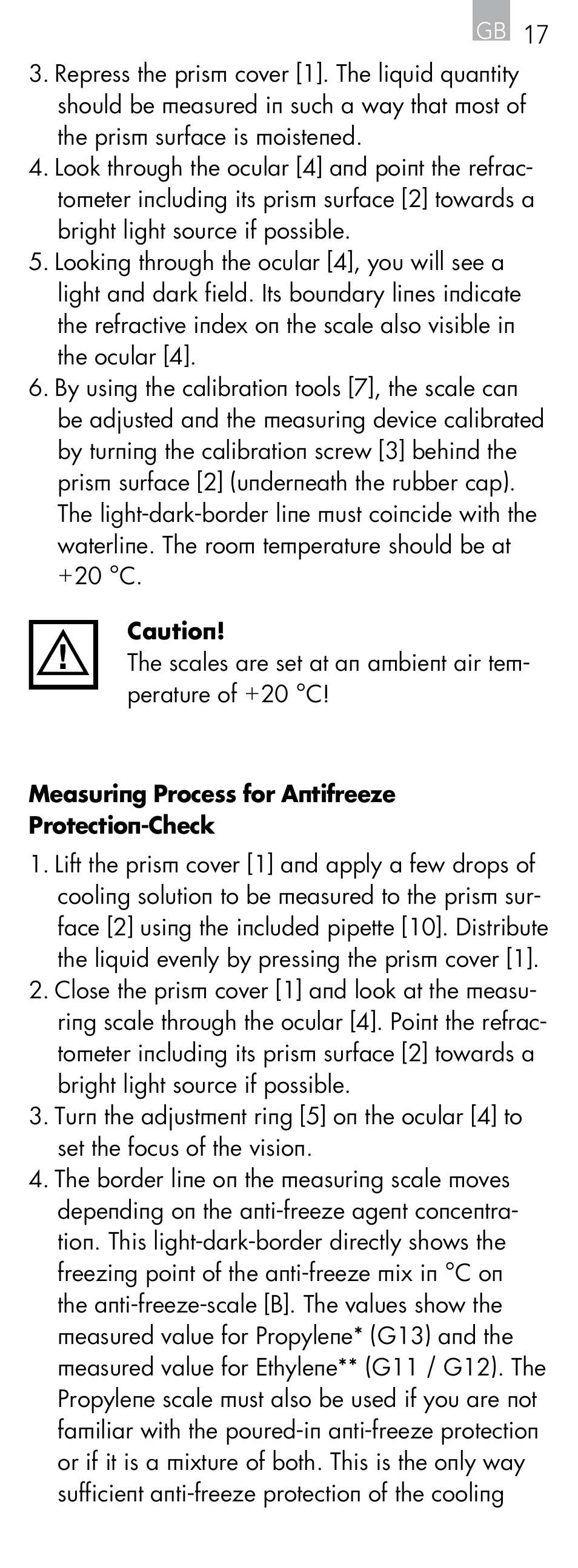 AEG Refractometer RX 3 User Manual | Page 17 / 60