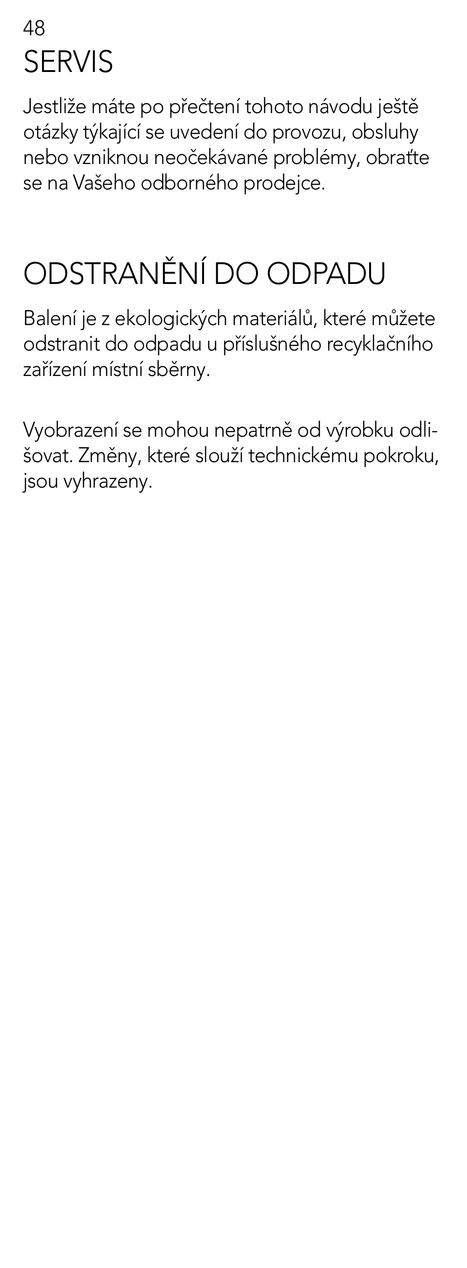 Servis, Odstranění do odpadu | AEG Refractometer RX 3 User Manual | Page 48 / 60