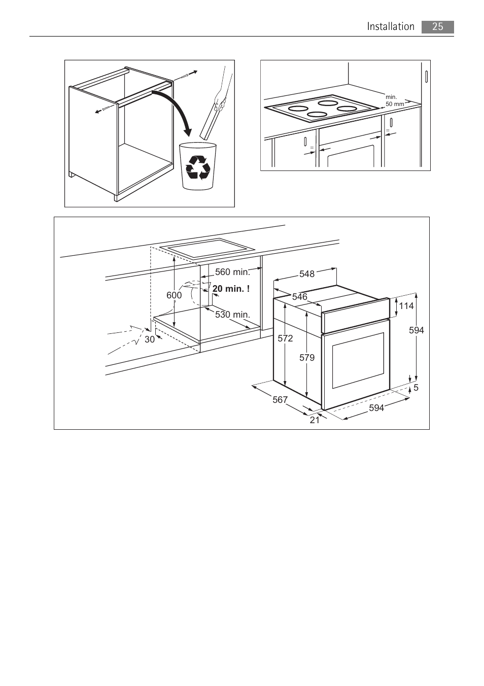 Installation 25 | AEG BP8715001M User Manual | Page 25 / 32