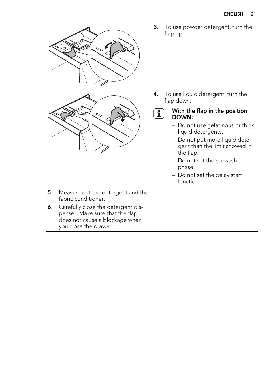 AEG L61271WDBI User Manual | Page 21 / 44