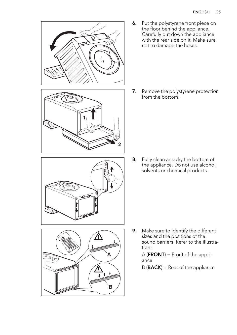 AEG L61271WDBI User Manual | Page 35 / 44