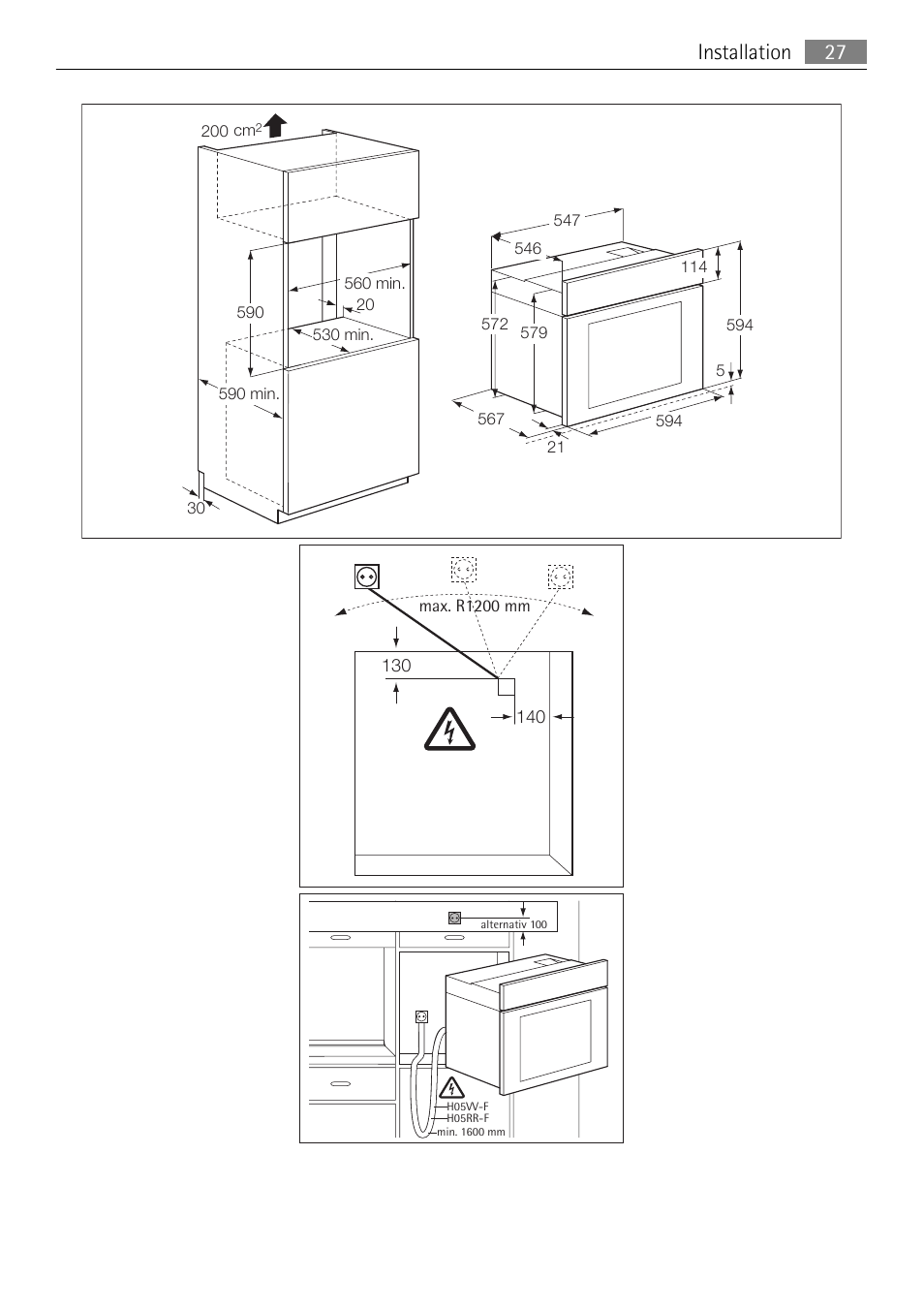 Installation 27 | AEG BP5304001B User Manual | Page 27 / 32