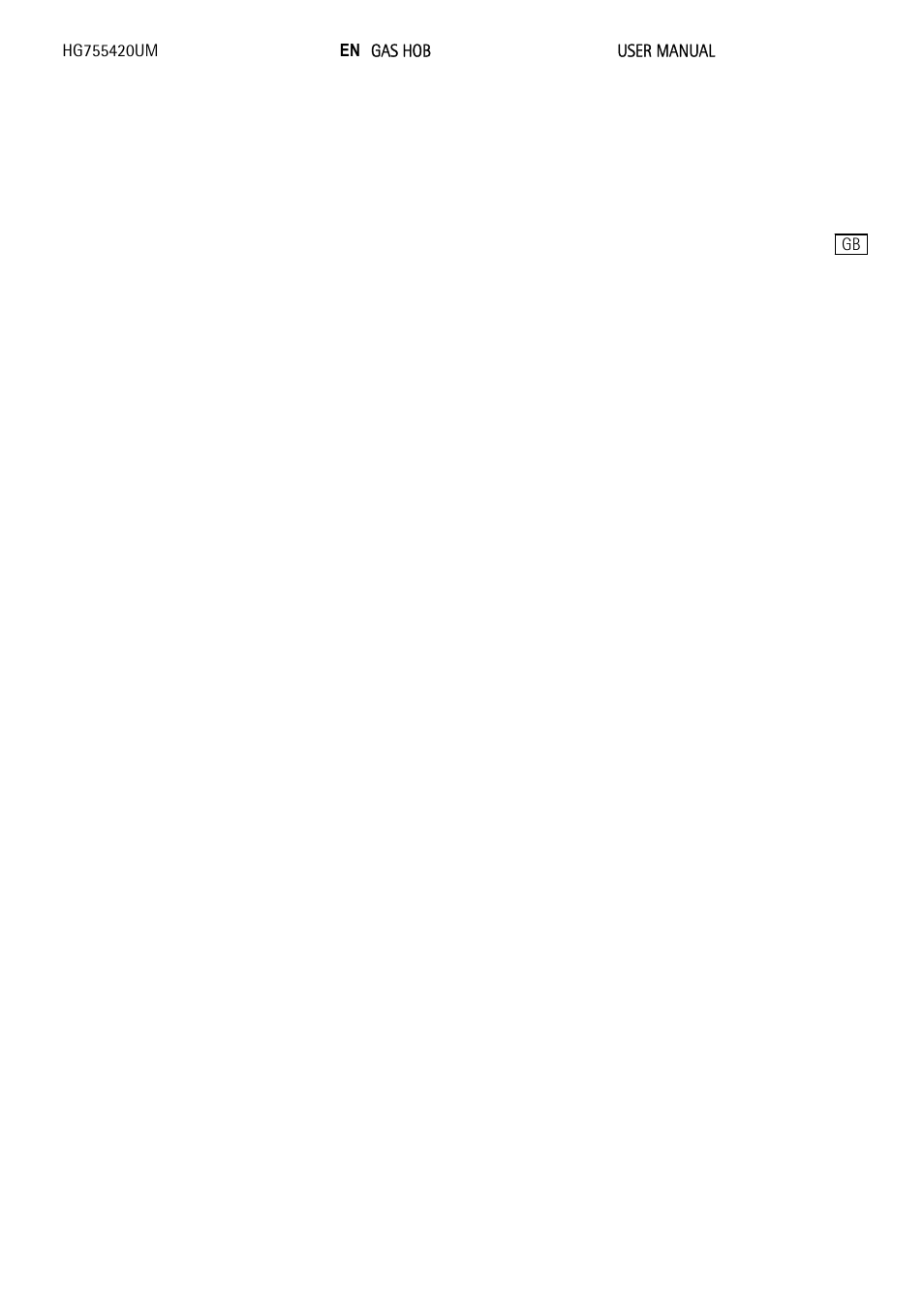 AEG HG795440NB User Manual | 24 pages