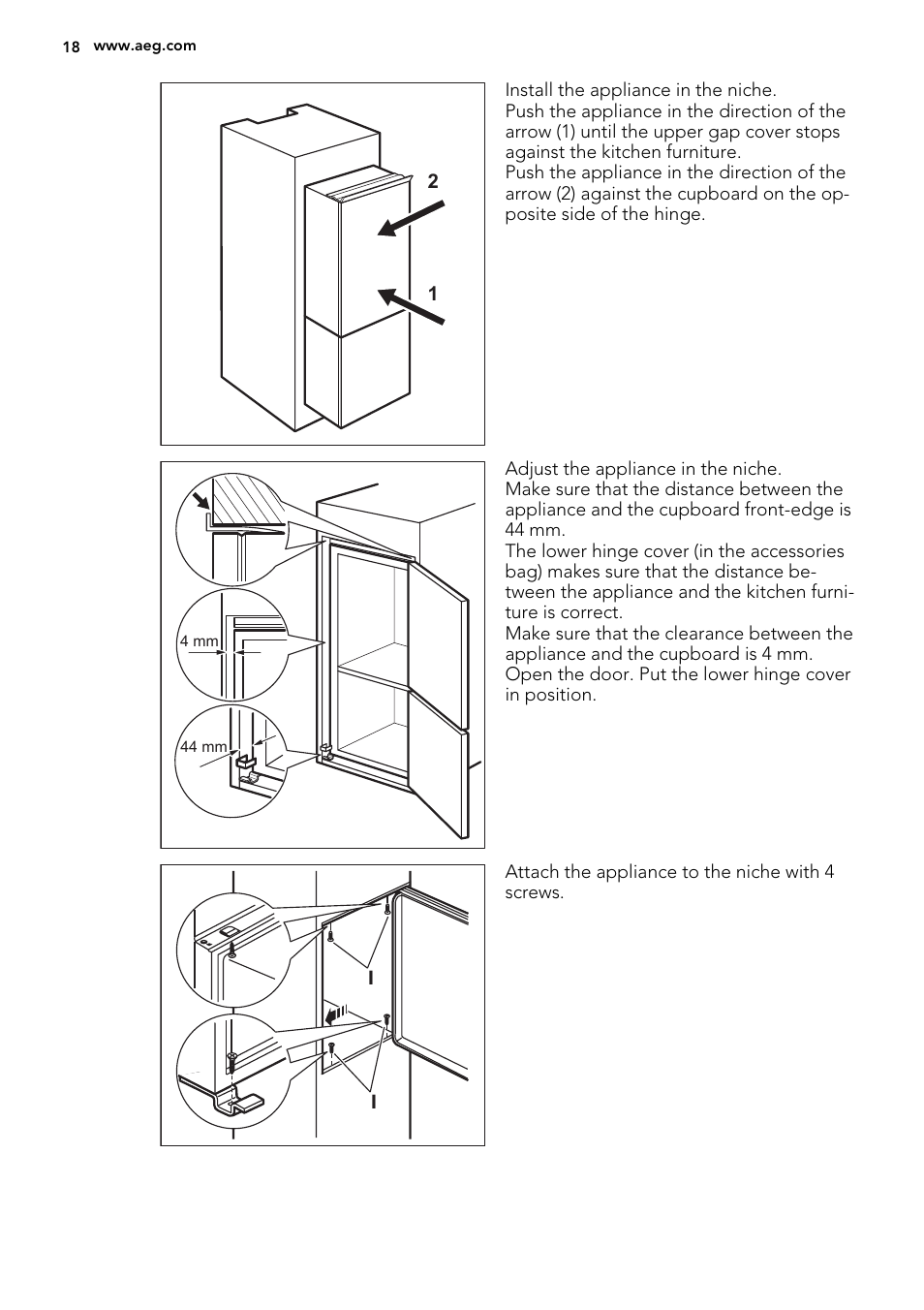 AEG SCN71800S0 User Manual | Page 18 / 24