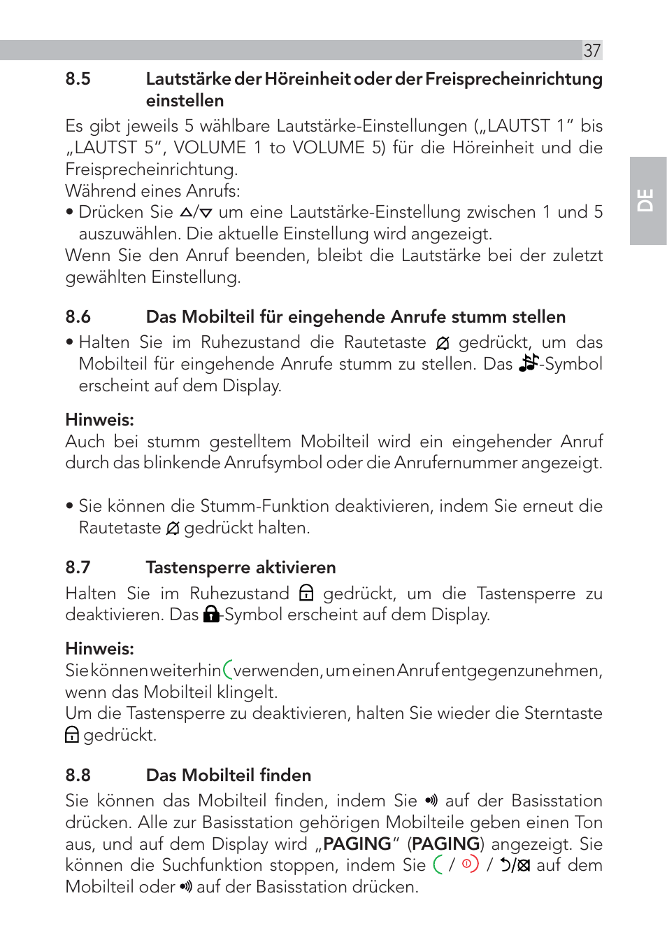 AEG Voxtel D500 - d550bt User Manual | Page 37 / 100