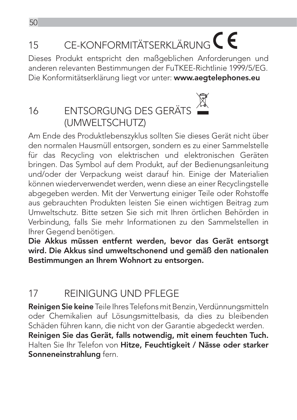 AEG Voxtel D500 - d550bt User Manual | Page 50 / 100