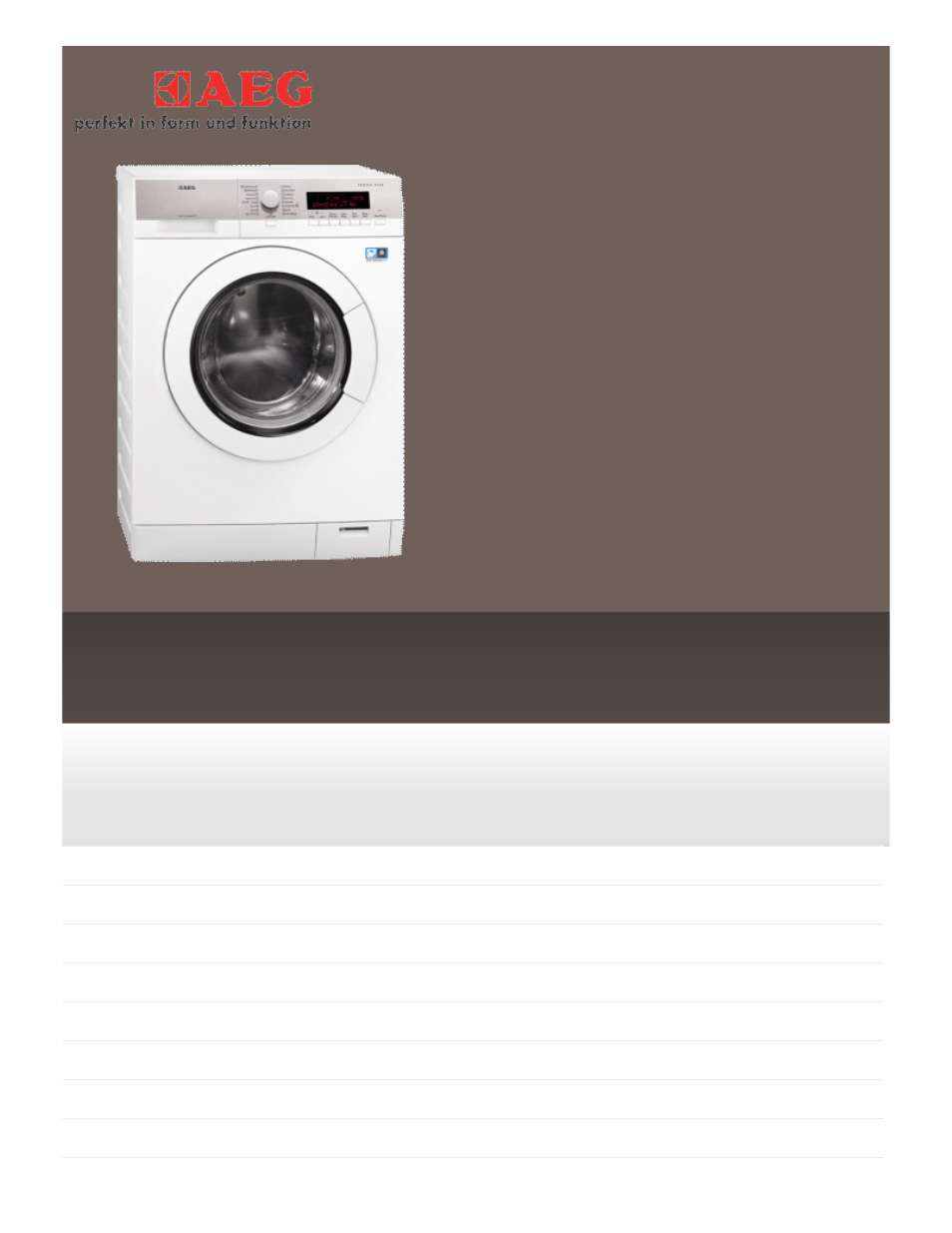 AEG L87485FL User Manual | 2 pages