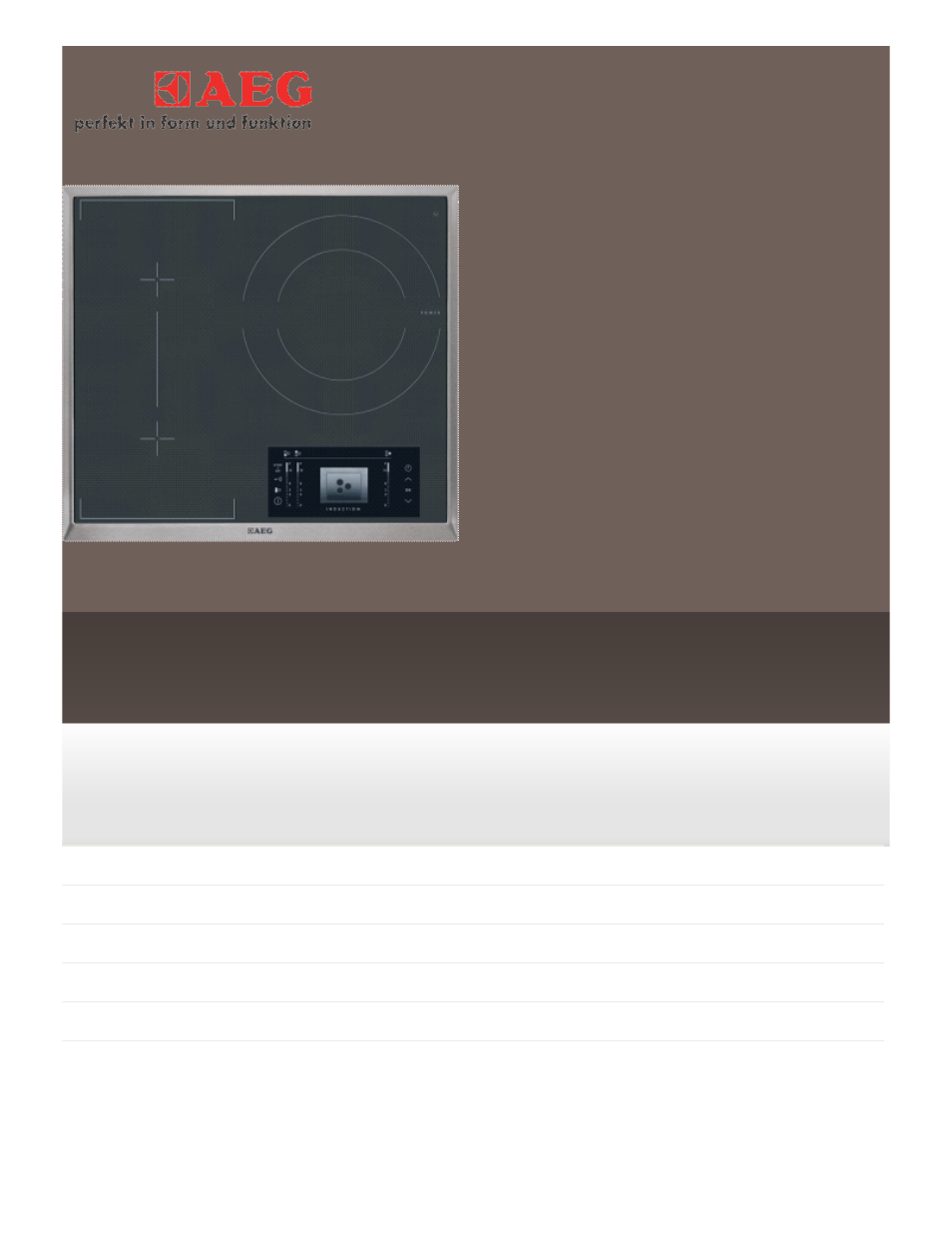 AEG HK854400FB User Manual | 1 page