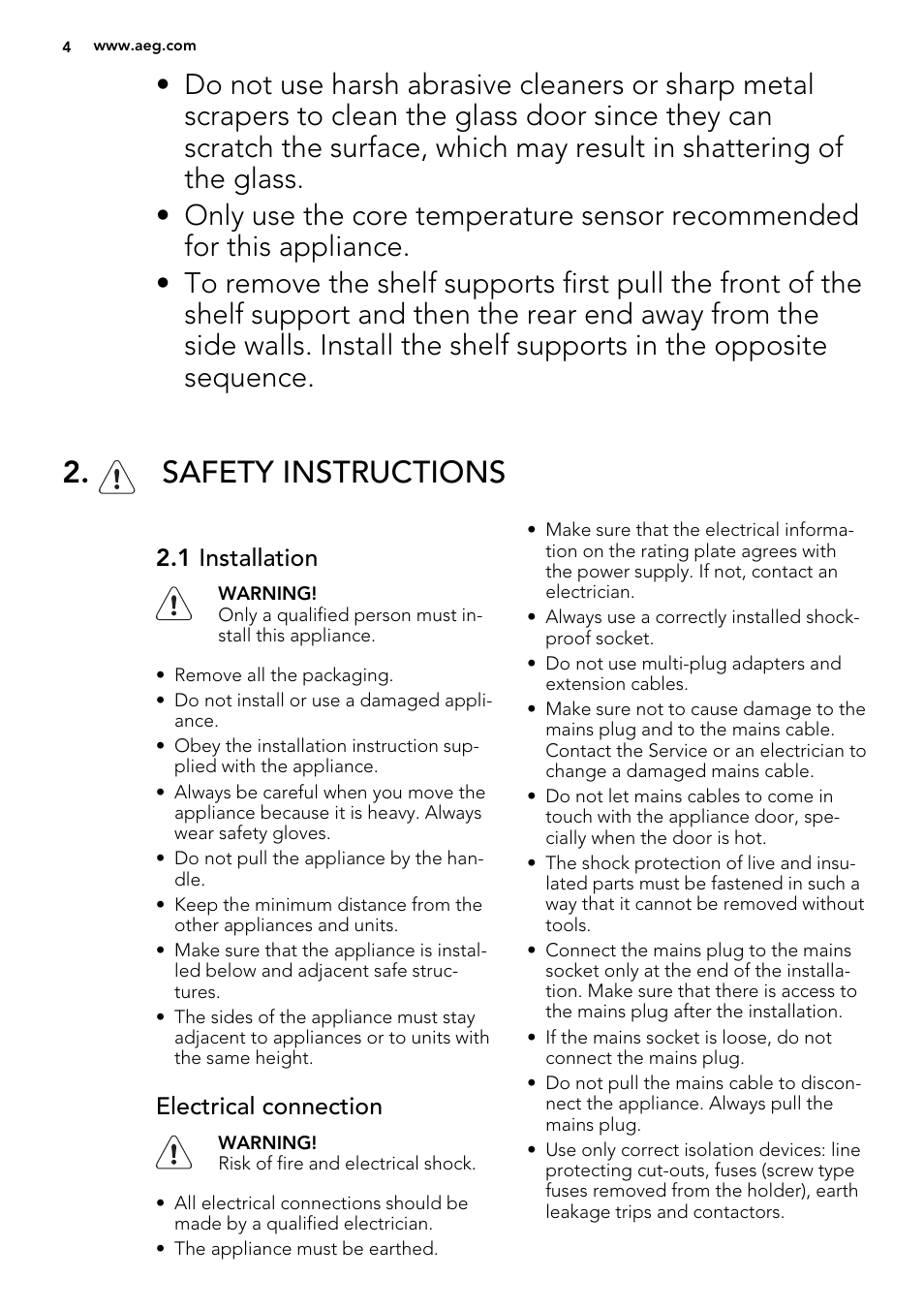 Safety instructions | AEG BY9314001M User Manual | Page 4 / 52