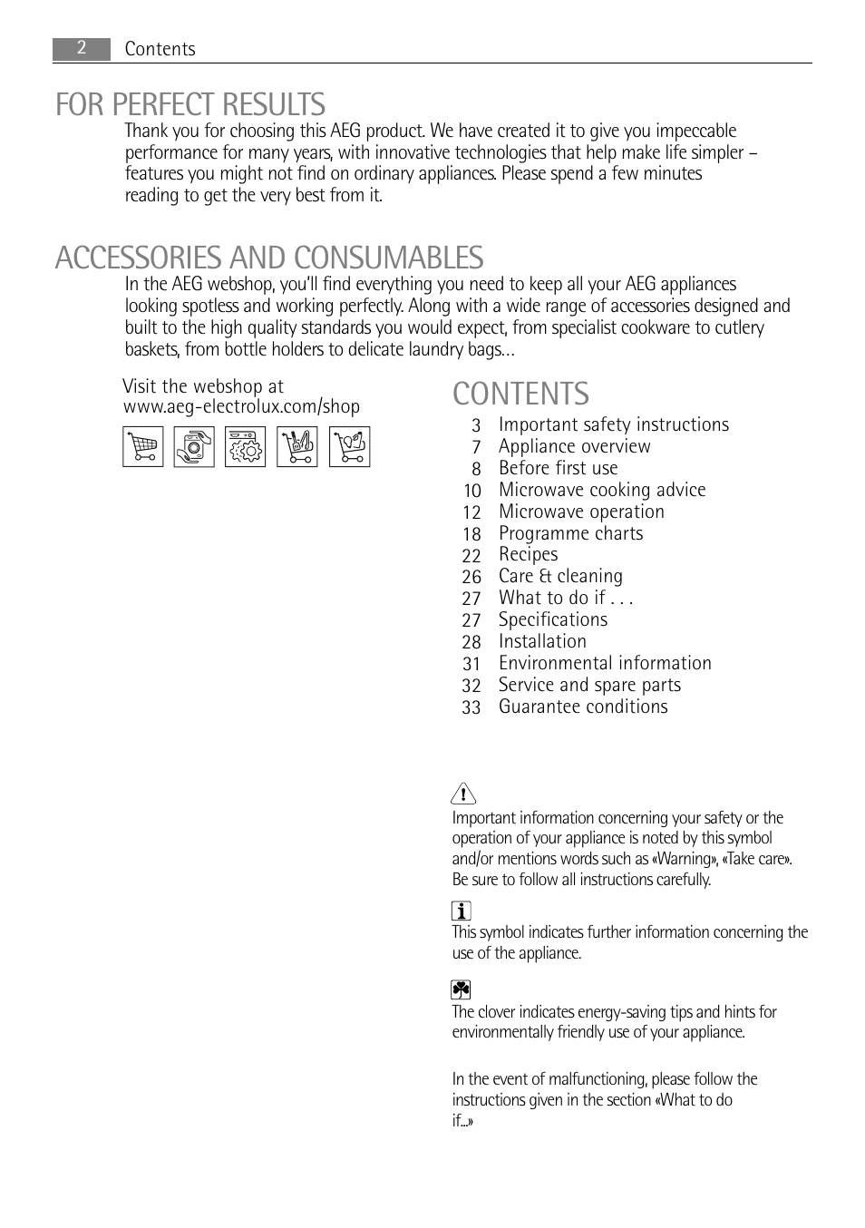 AEG MCD3885E-M User Manual | Page 2 / 36