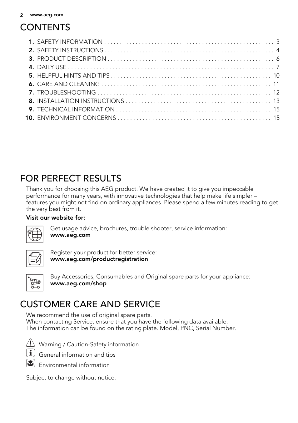 AEG HK634030FB User Manual | Page 2 / 16