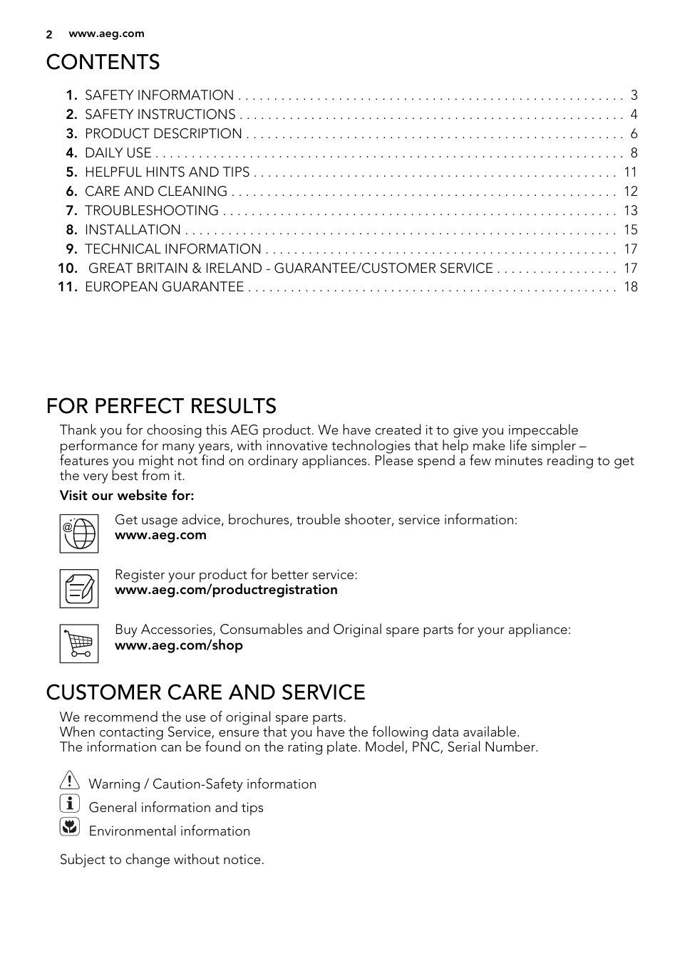 AEG HK884400XG User Manual | Page 2 / 24