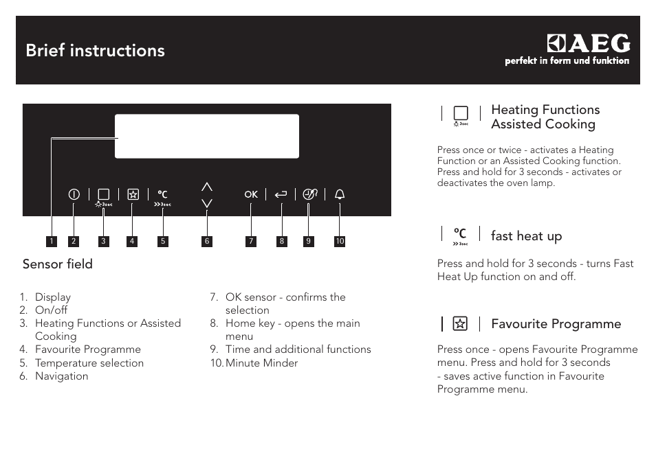 AEG BE3003021W User Manual | 4 pages