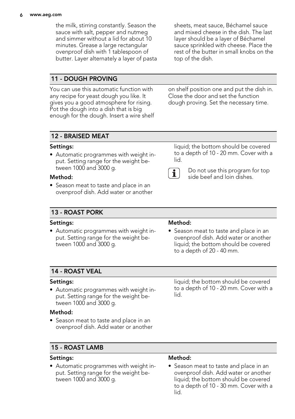 AEG BY9314001M User Manual | Page 6 / 12