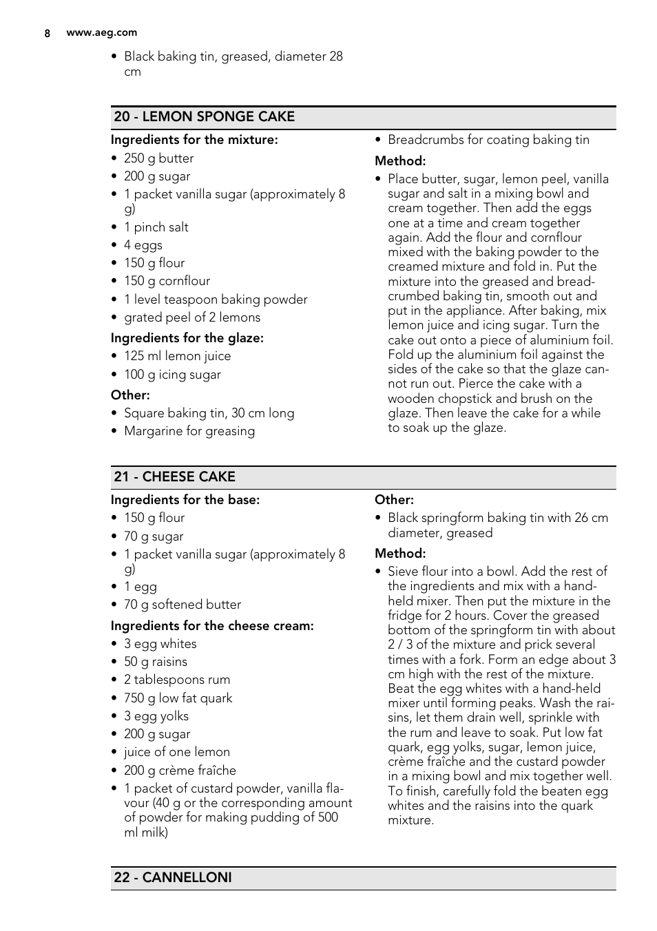 AEG BY9314001M User Manual | Page 8 / 12