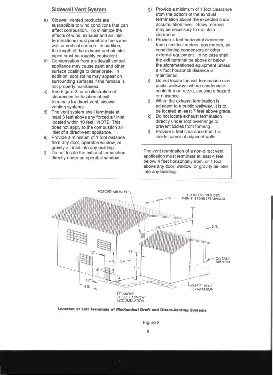 Sidewall vent system | Adams Condensing Oil-Fired Furnace User Manual | Page 10 / 25