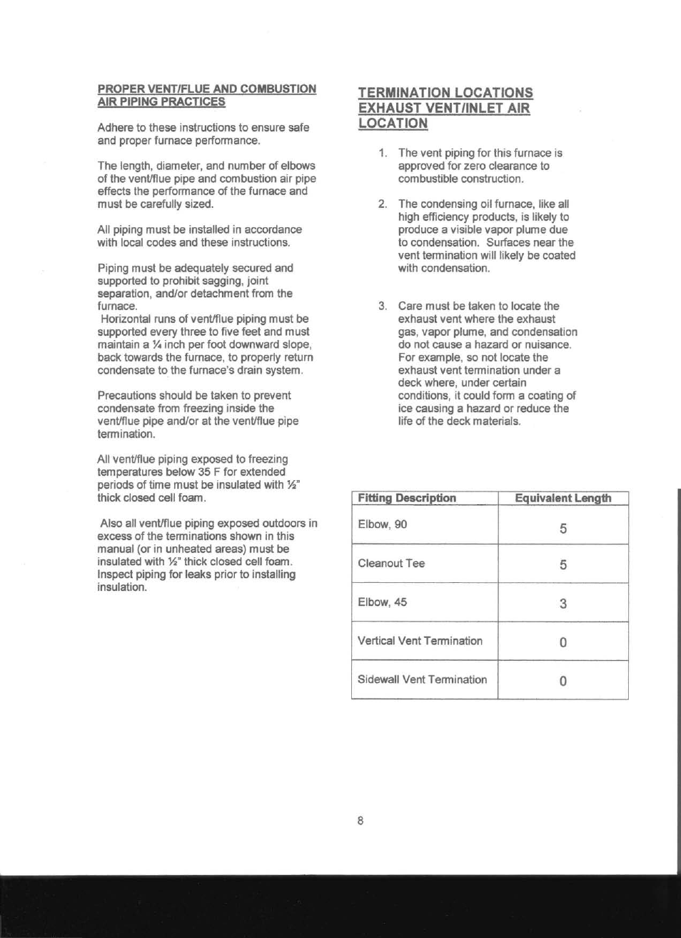 Adams Condensing Oil-Fired Furnace User Manual | Page 9 / 25