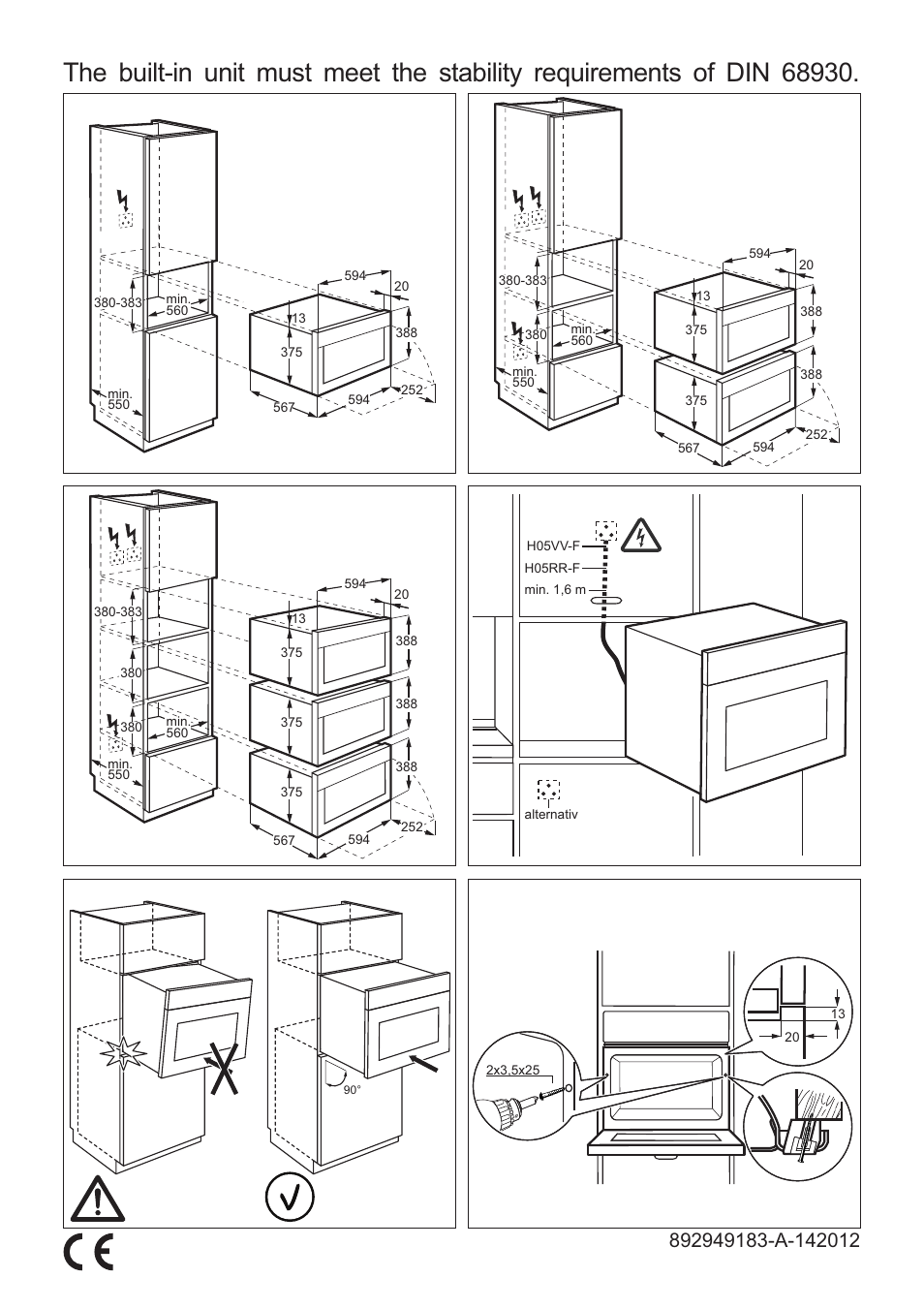 AEG MCD3881E-M User Manual | 1 page