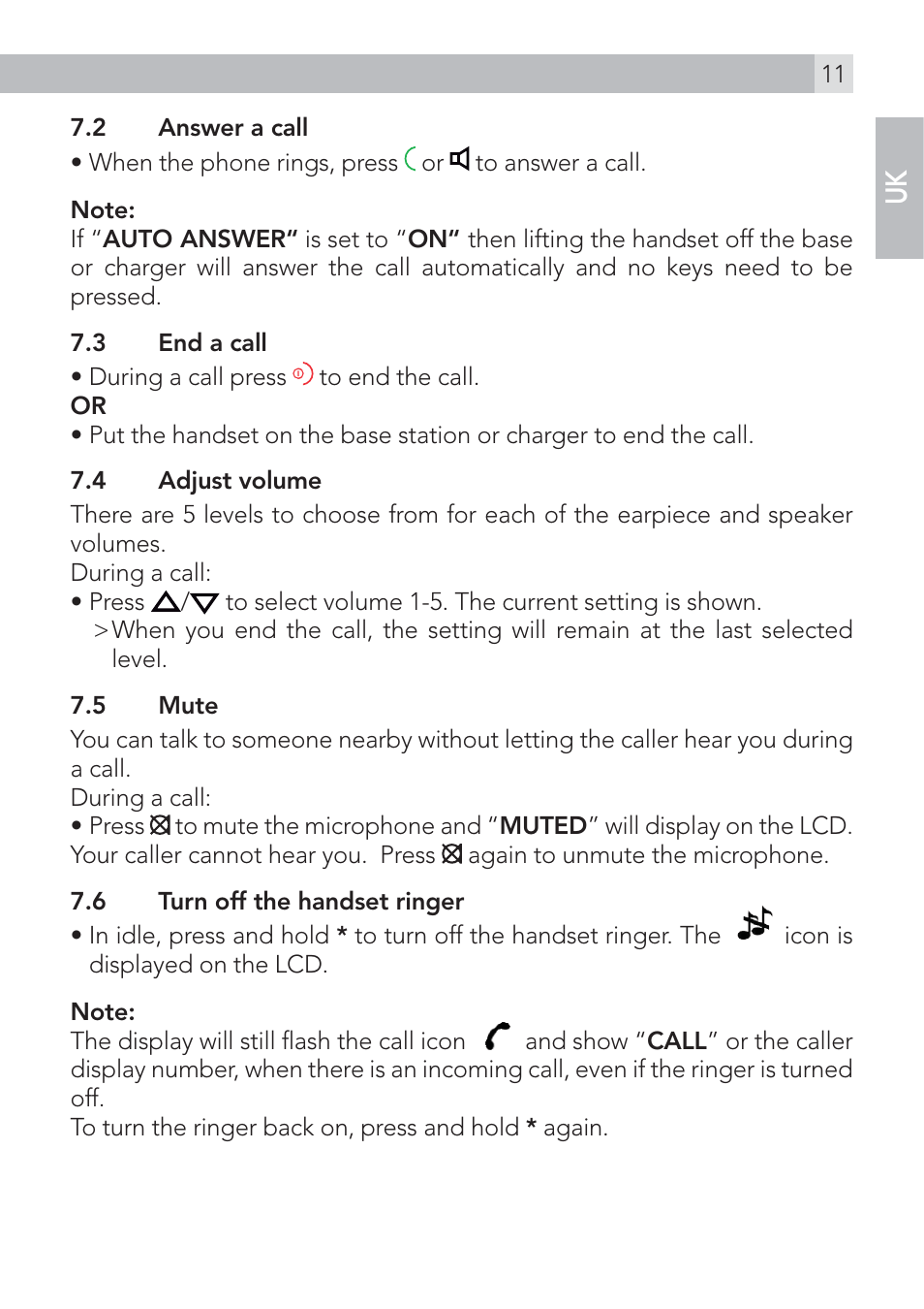 AEG Voxtel D575 User Manual | Page 11 / 136