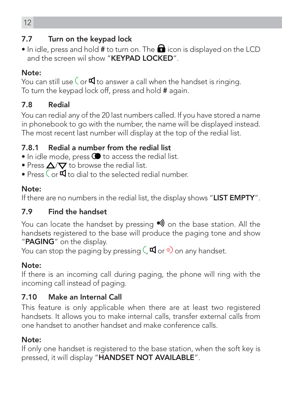 AEG Voxtel D575 User Manual | Page 12 / 136