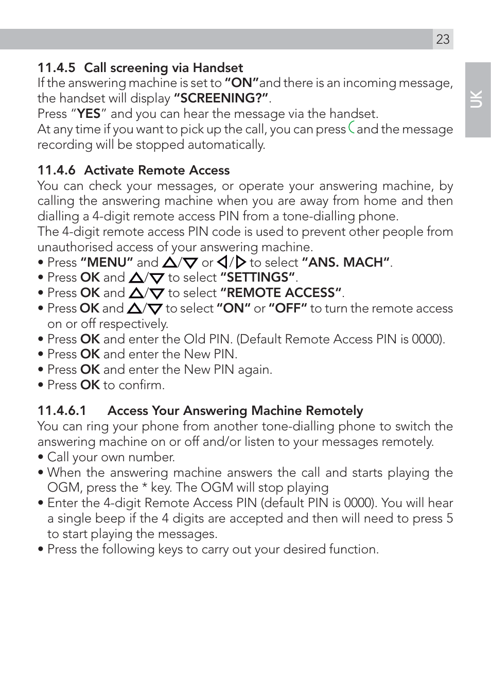 AEG Voxtel D575 User Manual | Page 23 / 136