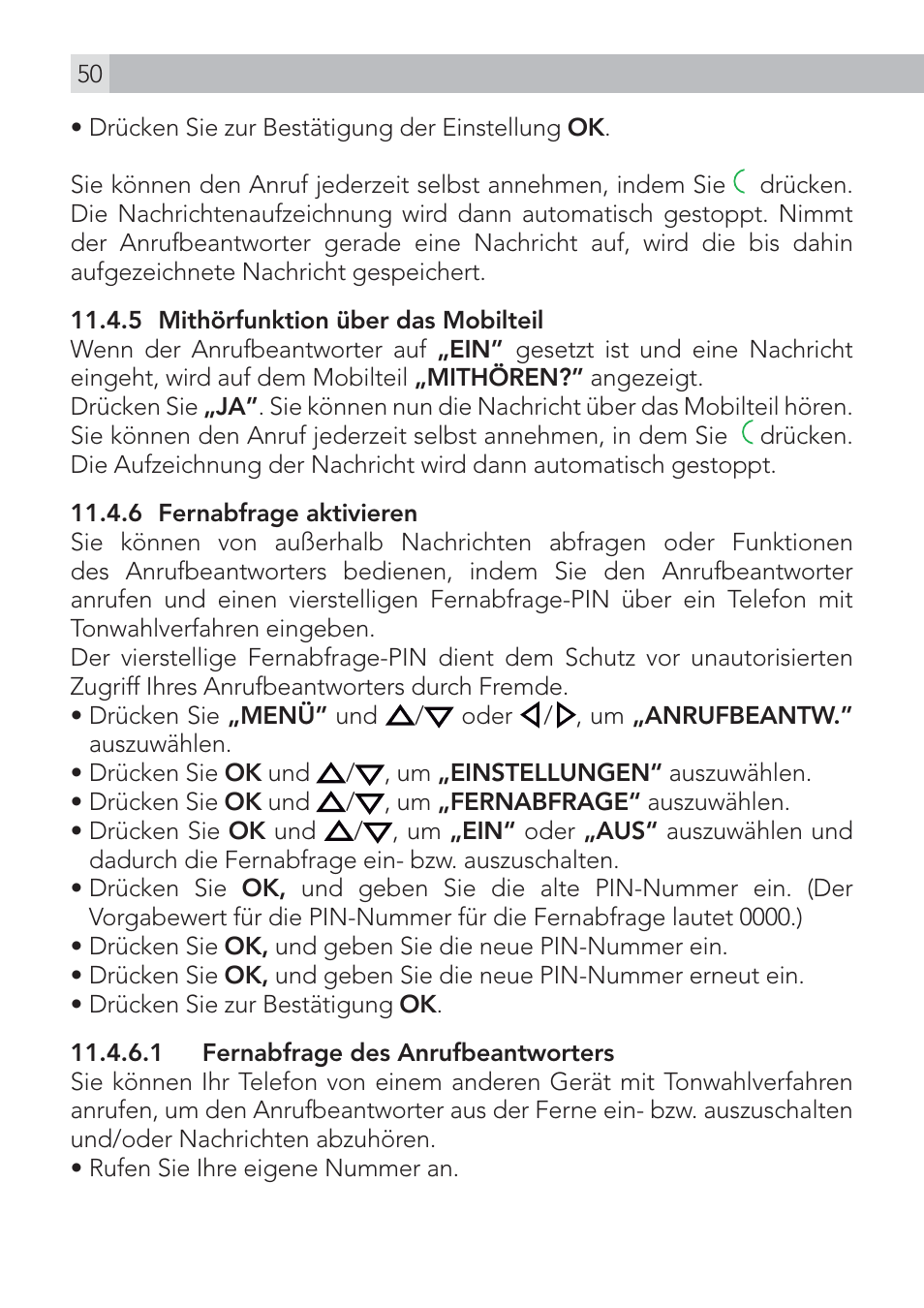 AEG Voxtel D575 User Manual | Page 50 / 136