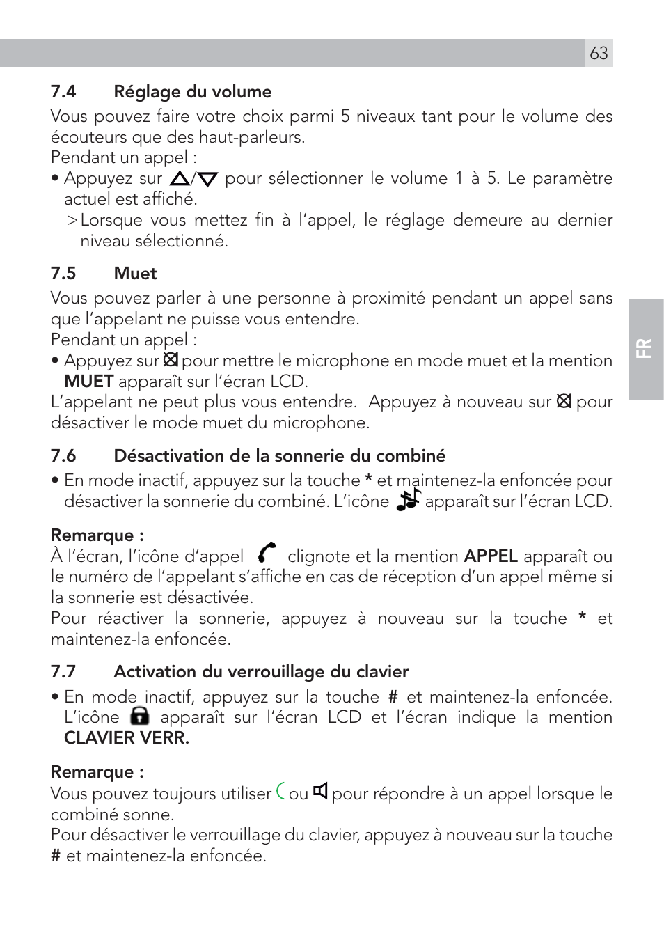 AEG Voxtel D575 User Manual | Page 63 / 136
