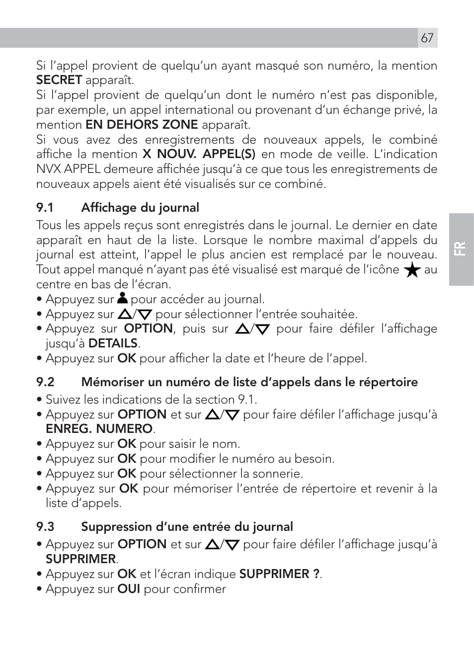 AEG Voxtel D575 User Manual | Page 67 / 136