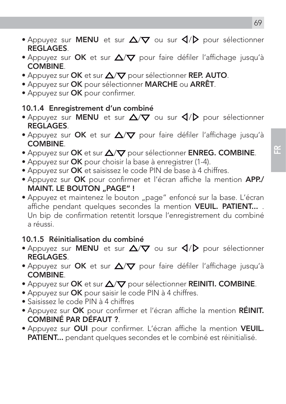 AEG Voxtel D575 User Manual | Page 69 / 136