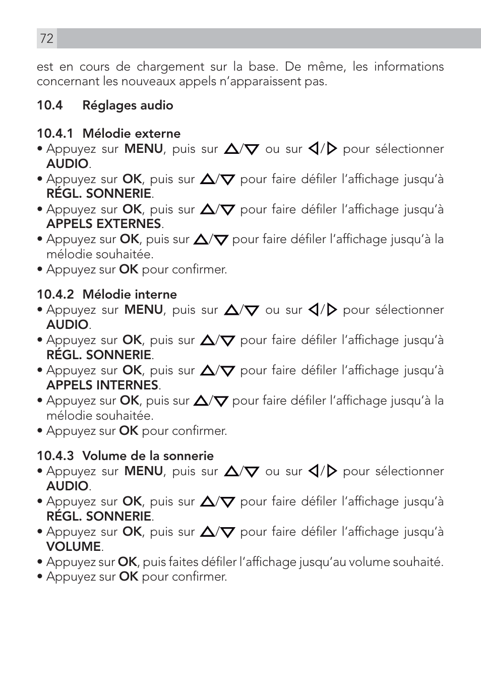 AEG Voxtel D575 User Manual | Page 72 / 136