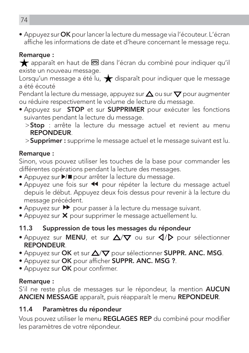 AEG Voxtel D575 User Manual | Page 74 / 136