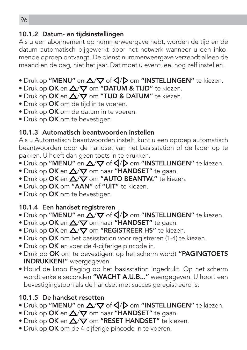 AEG Voxtel D575 User Manual | Page 96 / 136