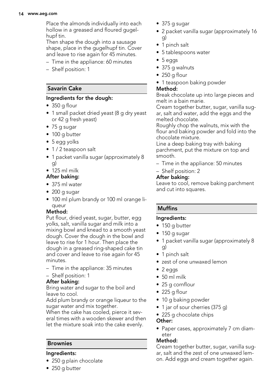 AEG KE8404021M User Manual | Page 14 / 28