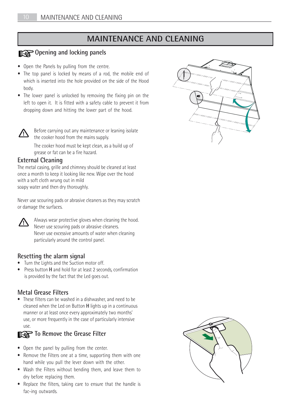 Maintenance and cleaning | AEG X66453BV0 User Manual | Page 10 / 20