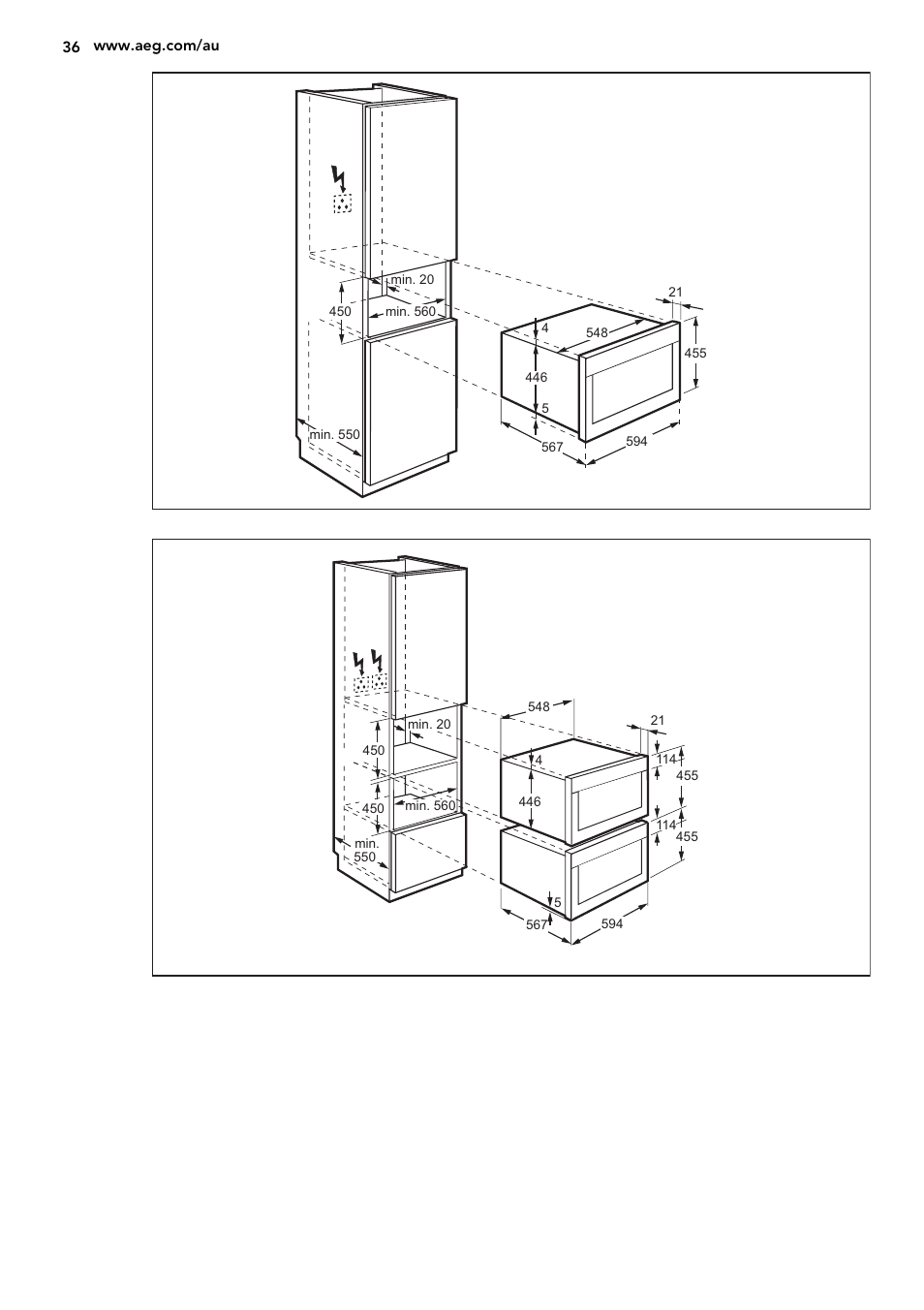 AEG KE8404021M User Manual | Page 36 / 44