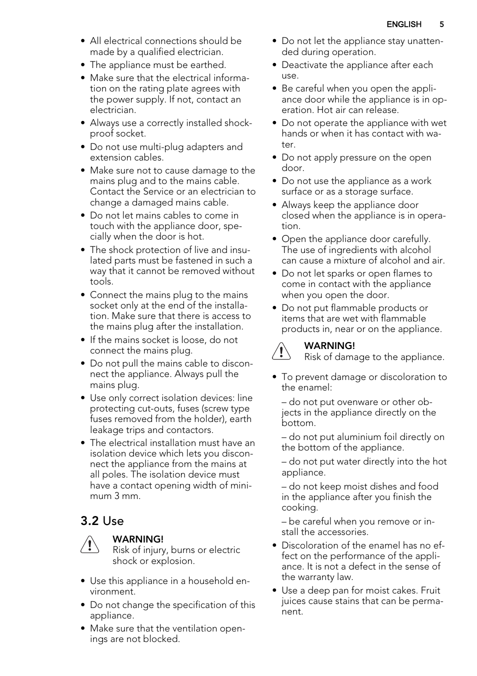 2 use | AEG KE8404021M User Manual | Page 5 / 44
