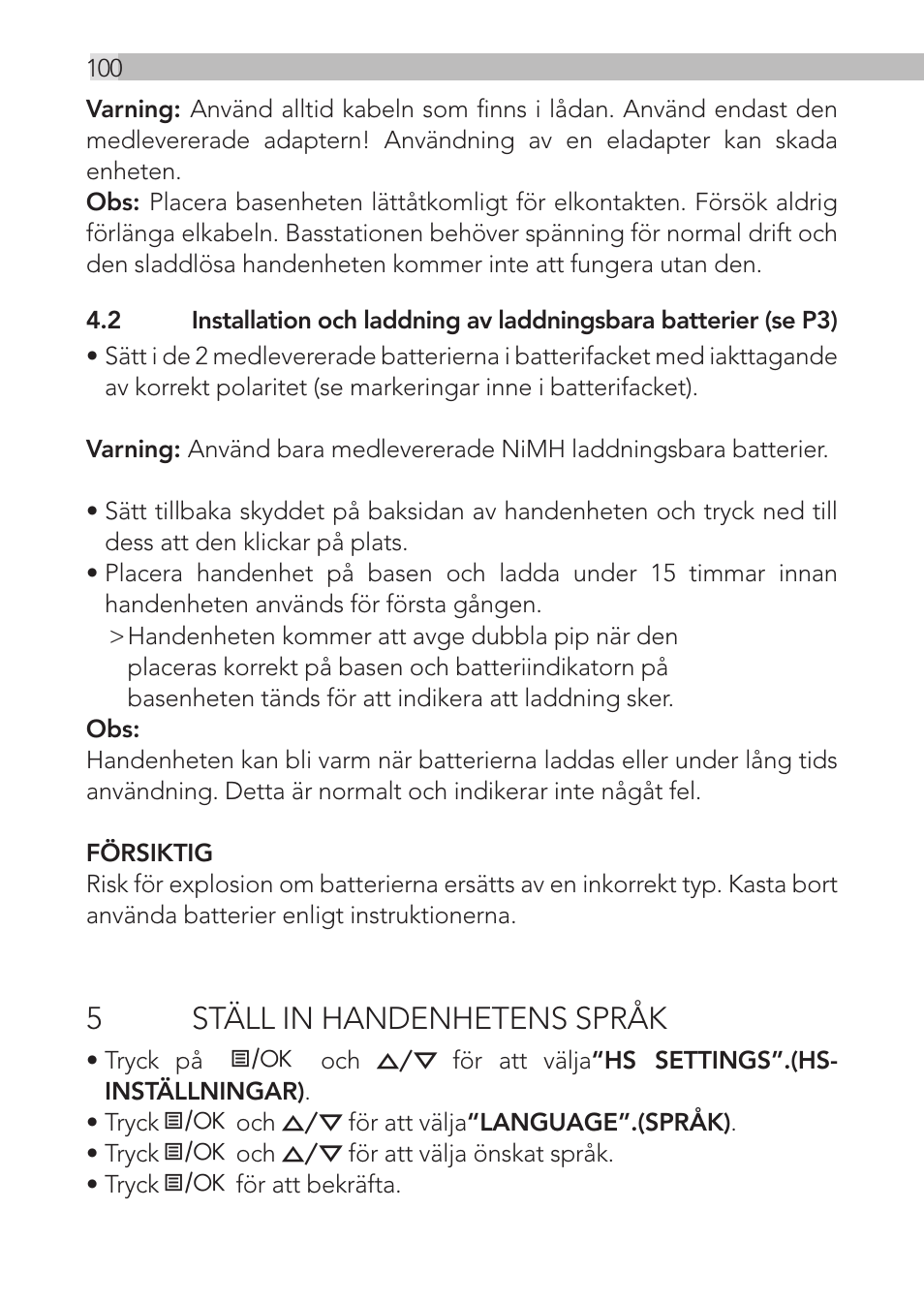 AEG Loop User Manual | Page 100 / 199