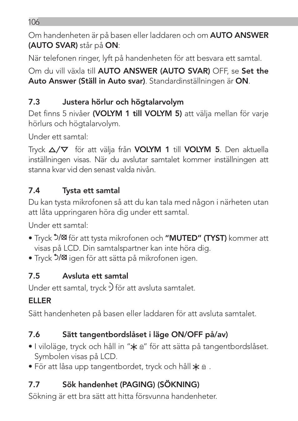 AEG Loop User Manual | Page 106 / 199