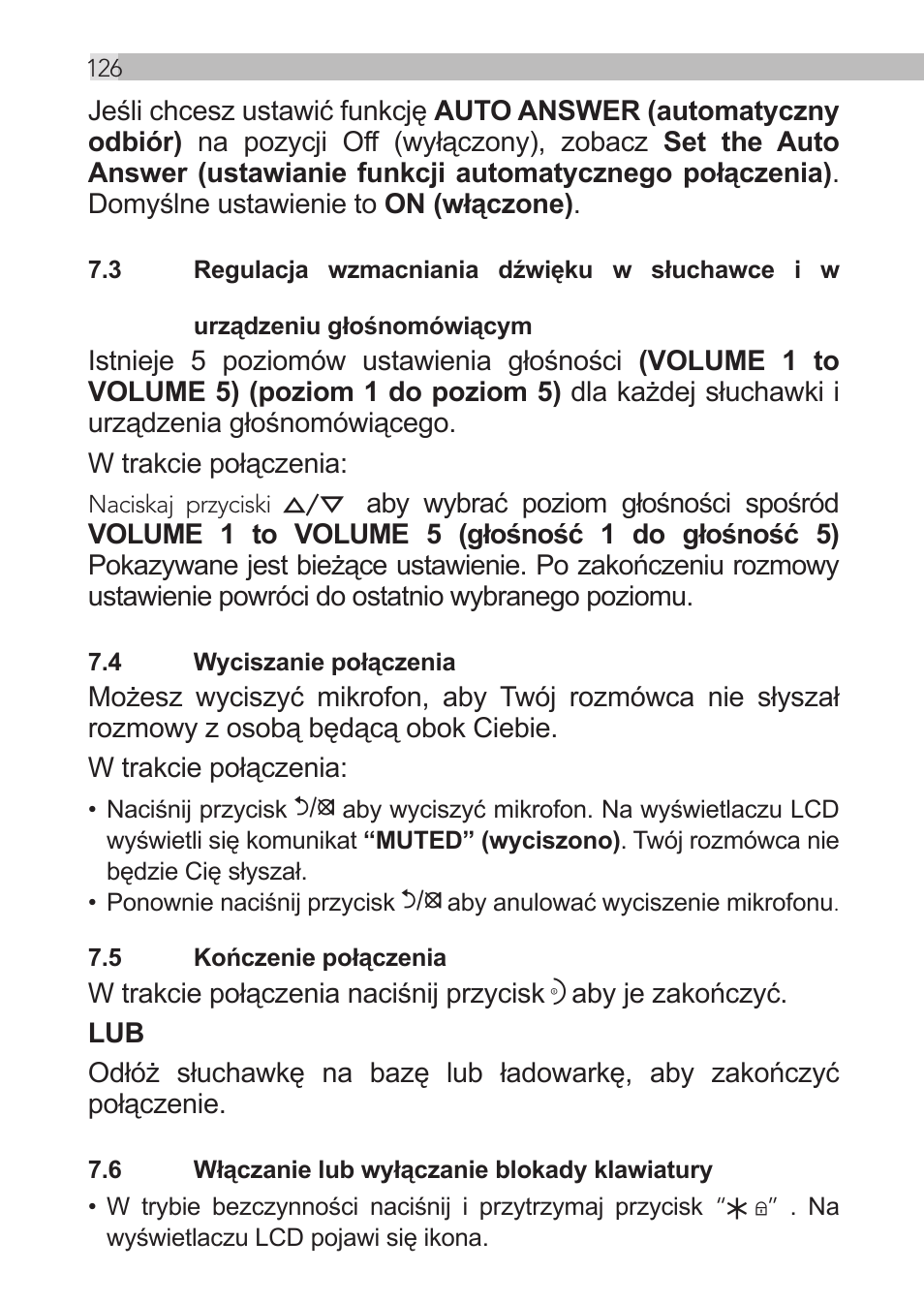 AEG Loop User Manual | Page 126 / 199