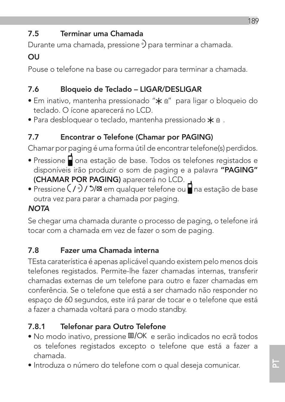 AEG Loop User Manual | Page 189 / 199