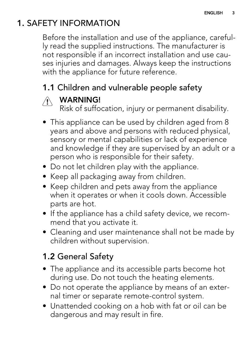 AEG HG956440SM User Manual | Page 3 / 20