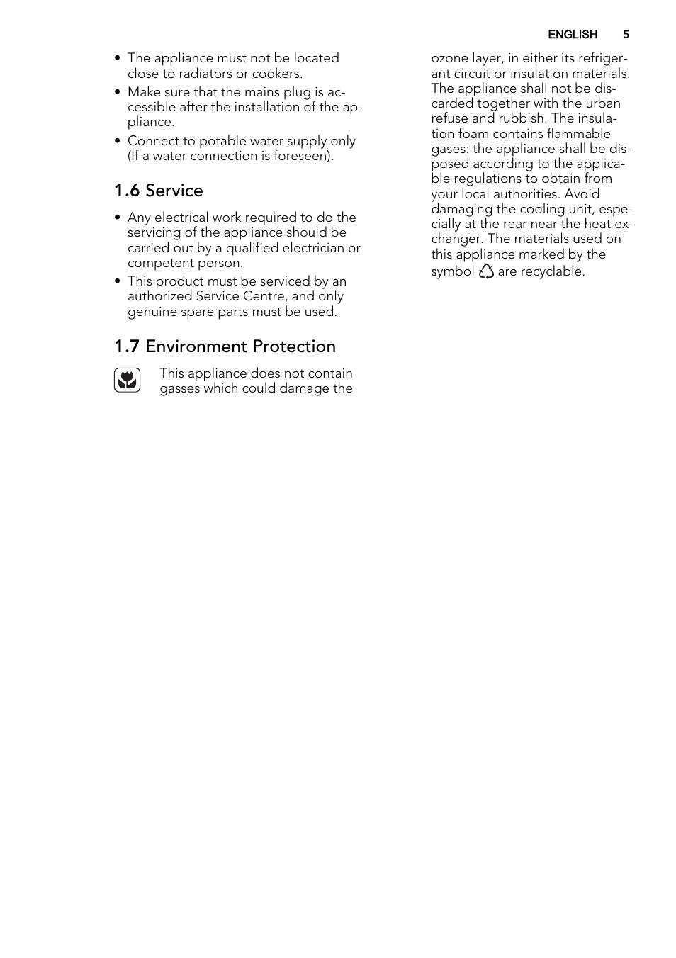 6 service, 7 environment protection | AEG S95800XTM0 User Manual | Page 5 / 20