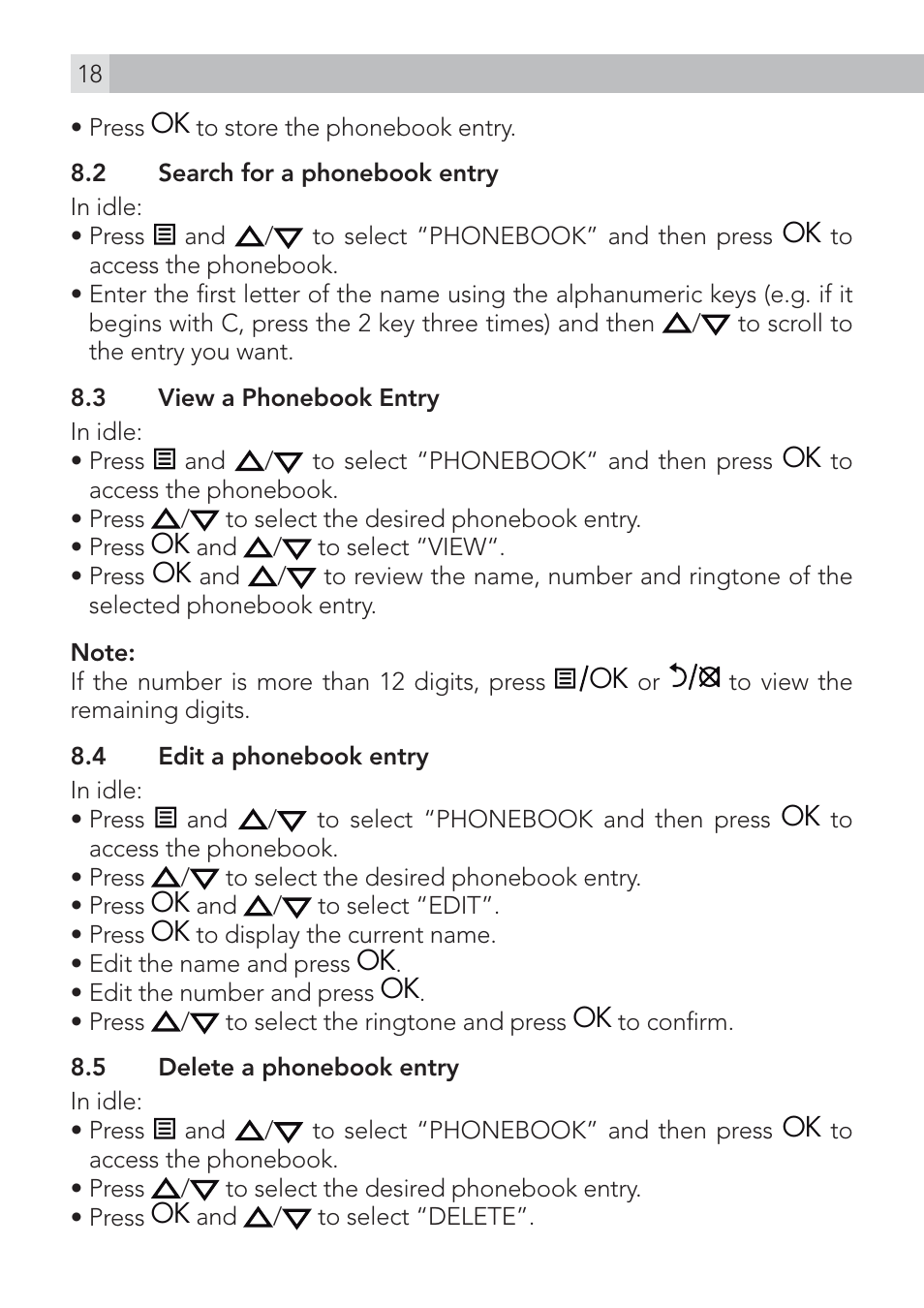 AEG Voxtel D200 User Manual | Page 18 / 44