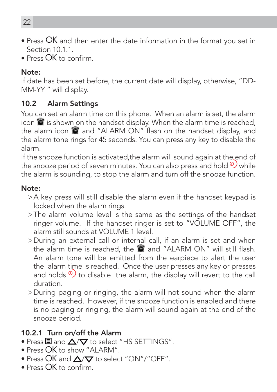 AEG Voxtel D200 User Manual | Page 22 / 44