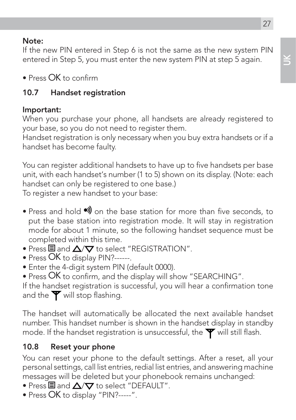 AEG Voxtel D200 User Manual | Page 27 / 44