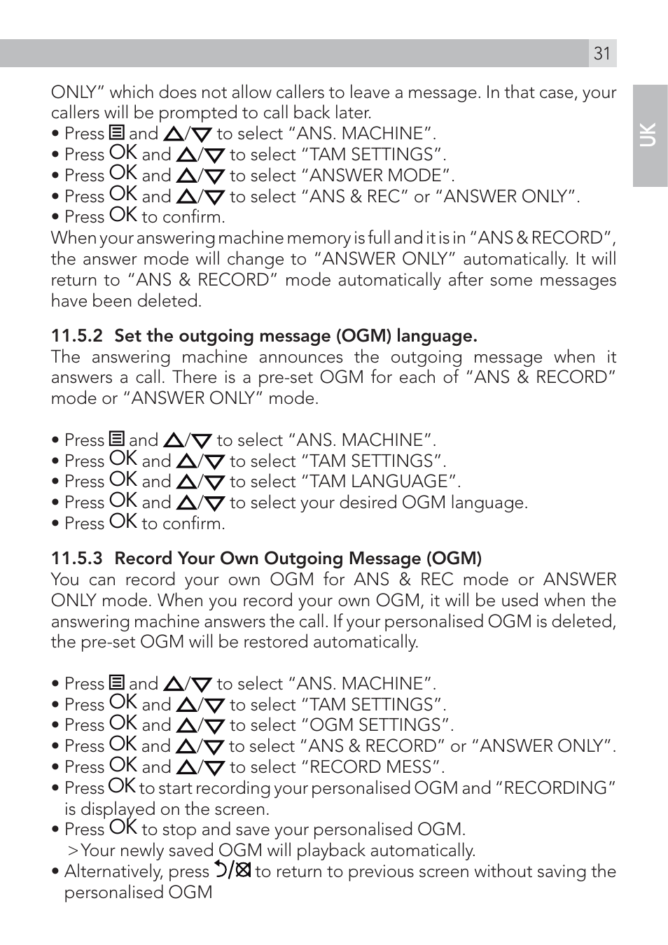 AEG Voxtel D200 User Manual | Page 31 / 44