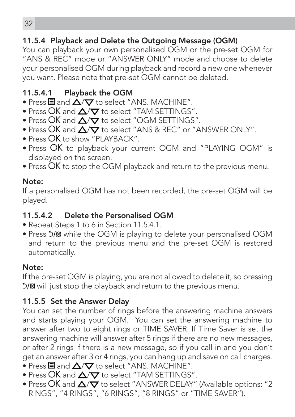 AEG Voxtel D200 User Manual | Page 32 / 44