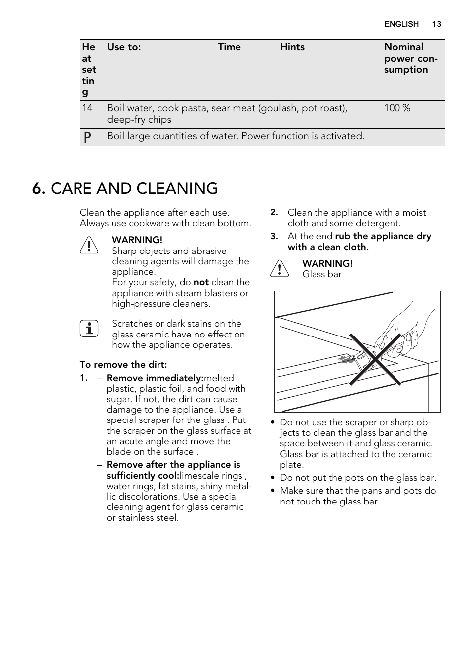 Care and cleaning | AEG HC451500EB User Manual | Page 13 / 24