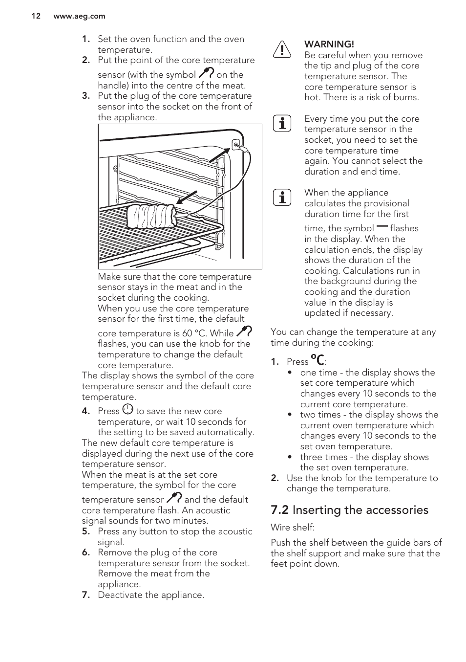 2 inserting the accessories | AEG BS9314001M User Manual | Page 12 / 32