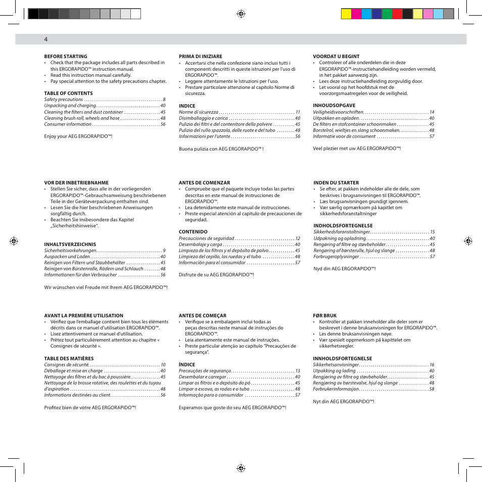 AEG AG3002 User Manual | Page 4 / 44